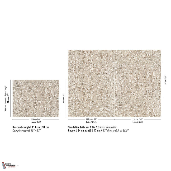 Mosaique du verger behang-Elitis-wallpaper-tapete-Selected-Wallpapers-Interiors