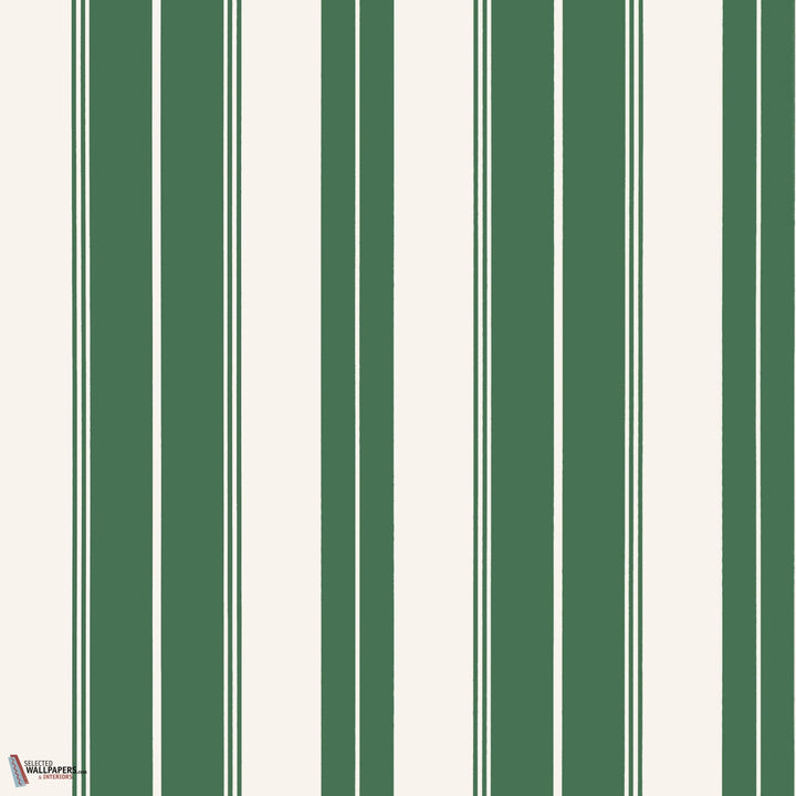 Norfolk Stripe behang-Thibaut-wallpaper-tapete-Green-Rol-Selected-Wallpapers-Interiors