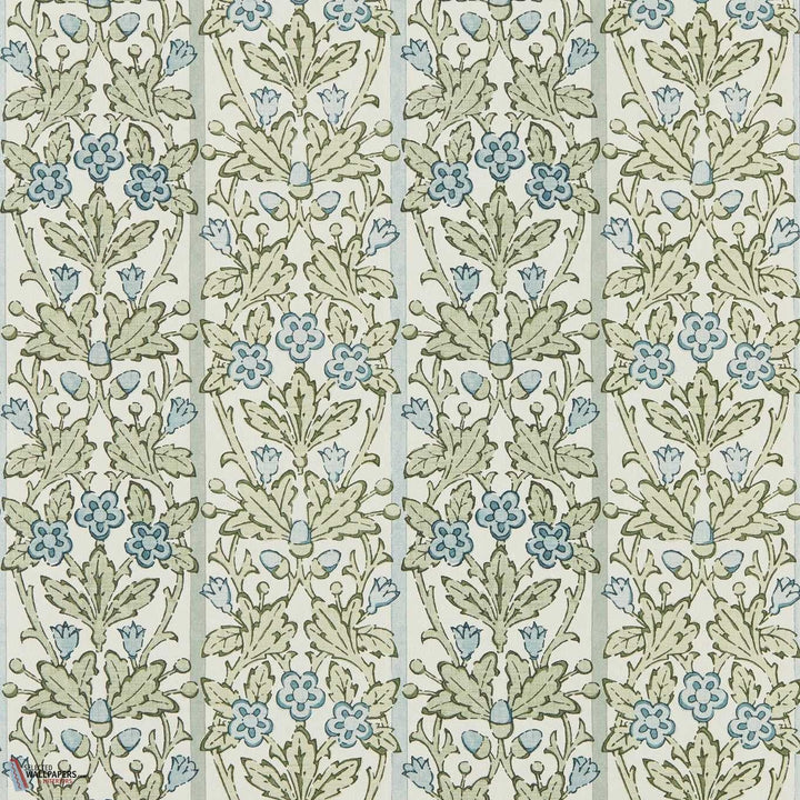 Oak & Blossom behang-Morris & Co-Thyme/Woad-Rol-Selected Wallpapers-Interiors