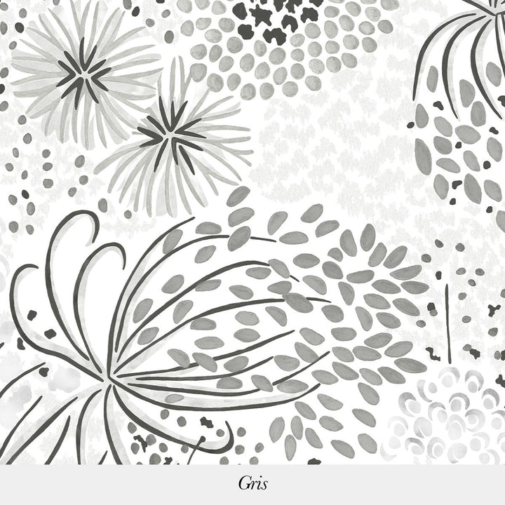 Ombelles-Isidore Leroy-wallpaper-behang-Tapete-wallpaper-Gris-Non Woven-Selected Wallpapers