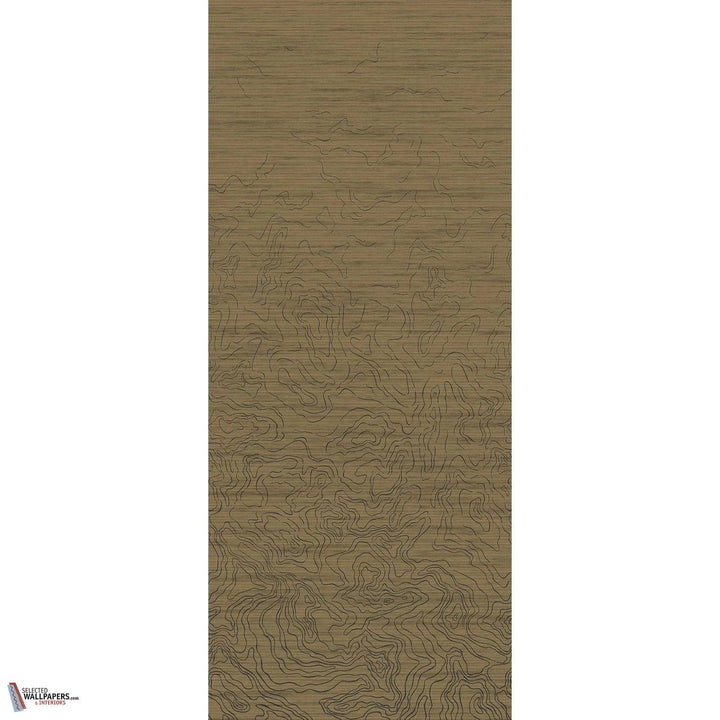 Ondes Précieuses behang-Casamance-Camel doré-Paneel-Selected Wallpapers-Interiors