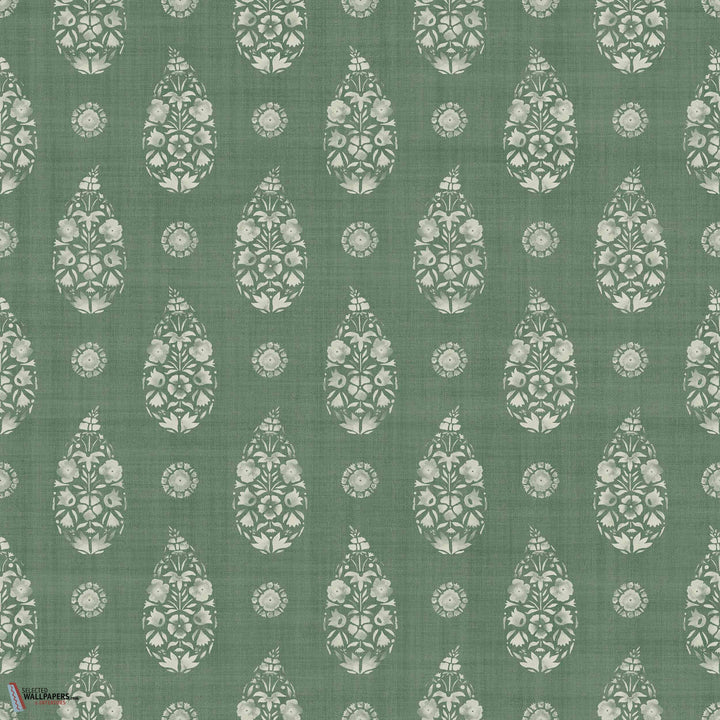 Paisley behang-Coordonne-Emerald-Non Woven-Rol-Selected Wallpapers-Interiors