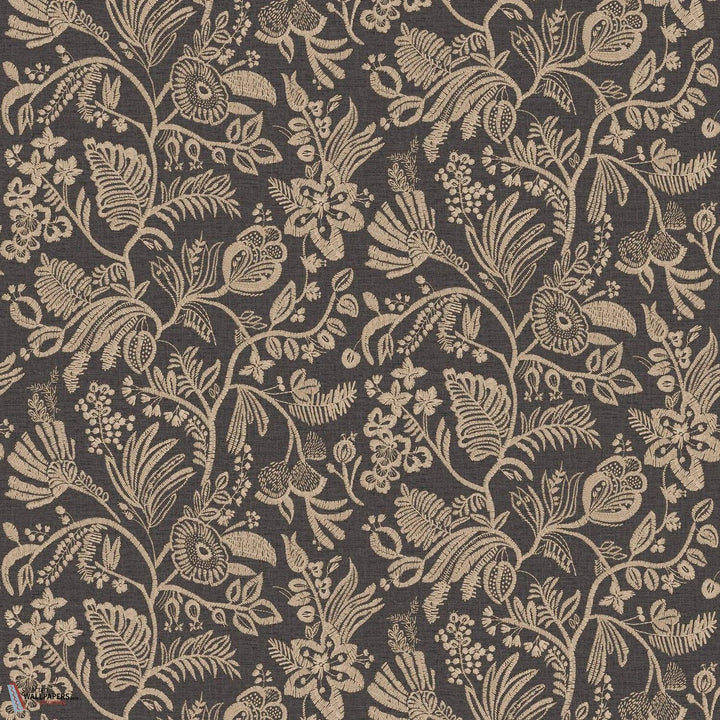 Pastel behang-Casamance-Ébène-Rol-Selected Wallpapers-Interiors