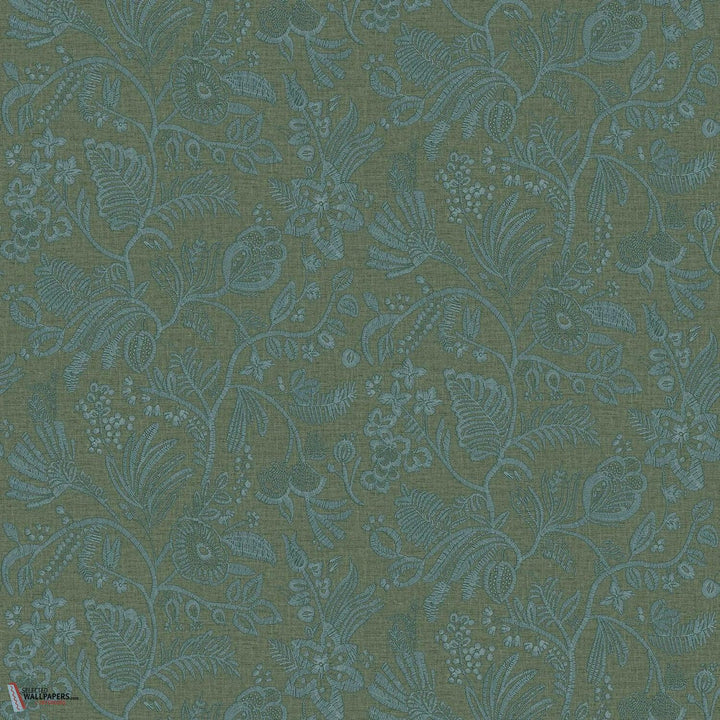 Pastel behang-Casamance-Emeraude-Rol-Selected Wallpapers-Interiors