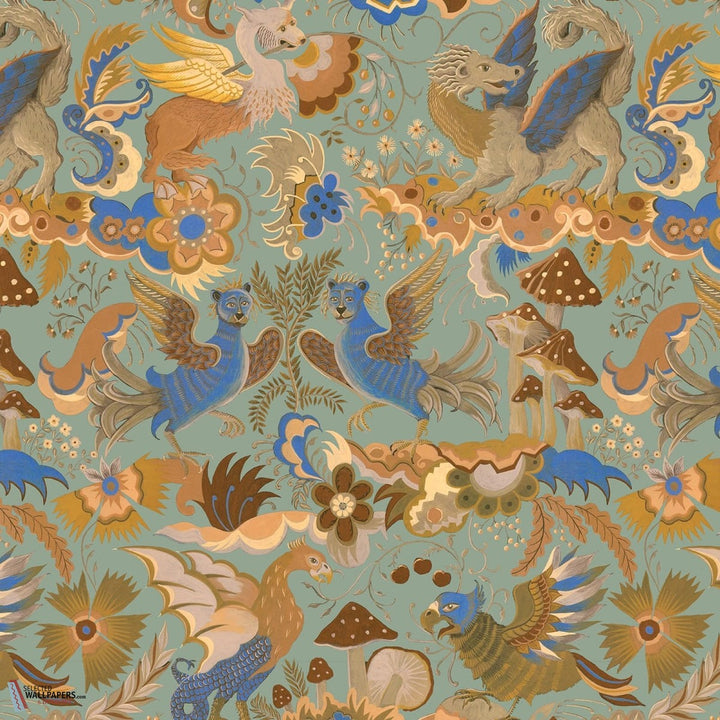 Phantasia behang-House of Hackney-wallpaper-tapete-Jadeite-200 cm-Selected-Wallpapers-Interiors