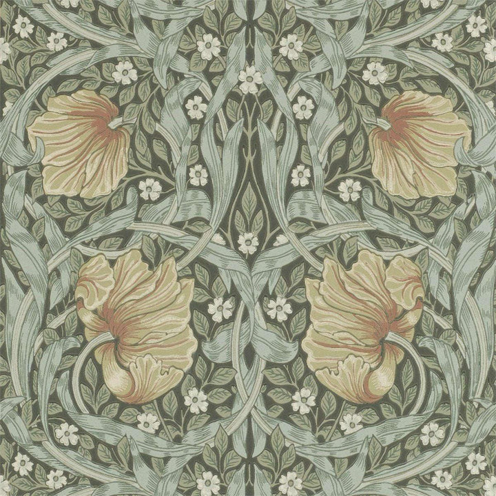 Pimpernel-behang-tapete-wallpaper-Morris & Co-Bayleaf/Manilla-Rol-Selected-Wallpapers-Interiors