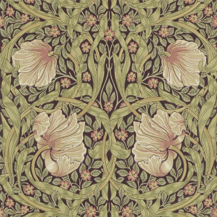Pimpernel-behang-tapete-wallpaper-Morris & Co-Bullrush/Russet-Rol-Selected-Wallpapers-Interiors