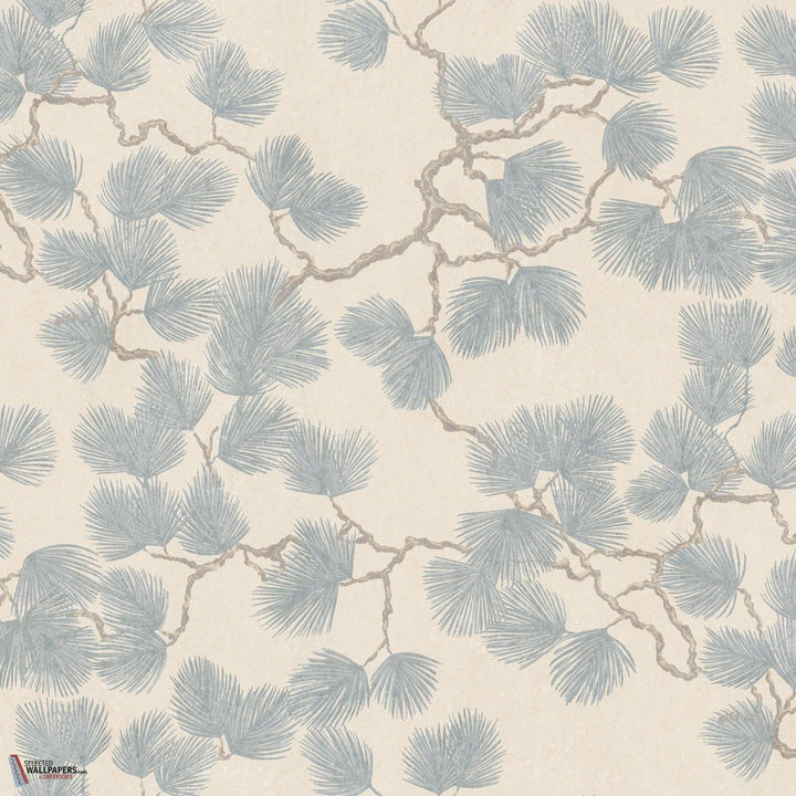 Pine mural behang-Sandberg-Misty blue-Mattic-M2-Selected Wallpapers-Interiors