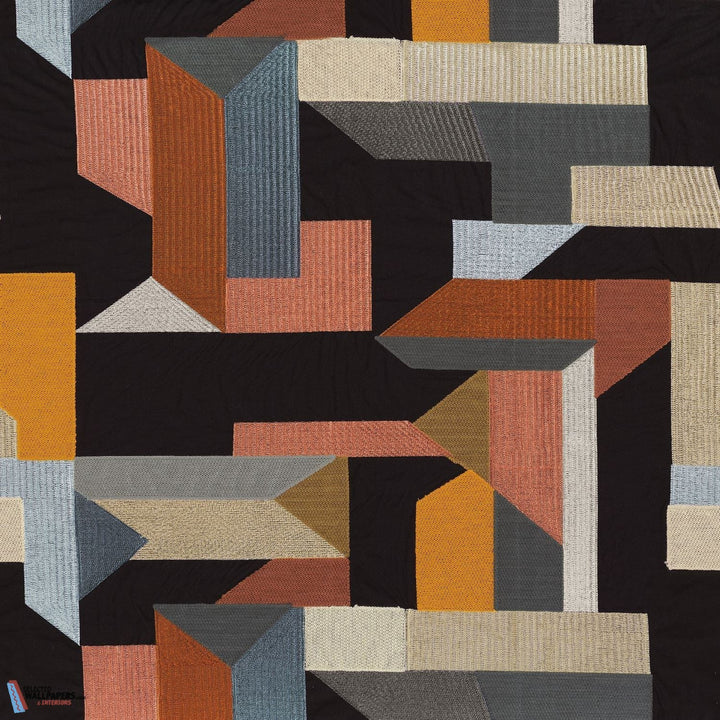 Polychromie stof-Casamance-Kissen-Cushion-Topaze Ultraviolet-Meter (M1)-Selected Interiors