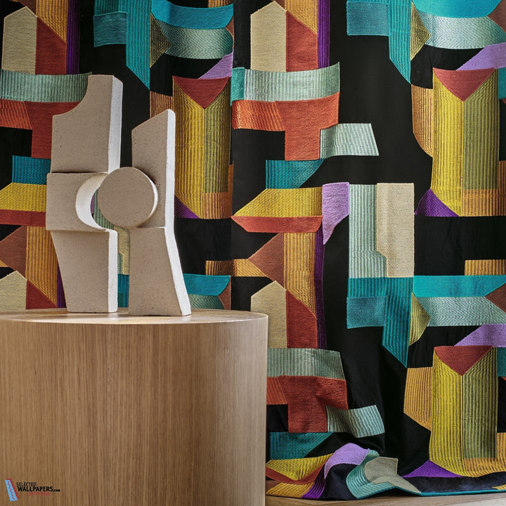 Polychromie stof-Casamance-Kissen-Cushion-Selected Interiors