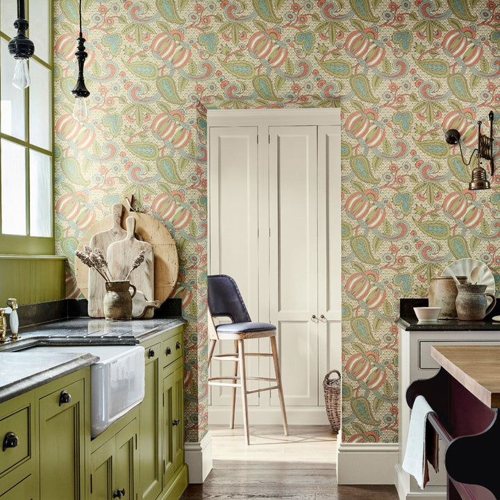 Pomegranate-behang-Tapete-Little Greene-Selected Wallpapers