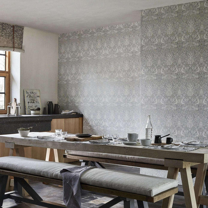 Pure Dove & Rose-behang-Tapete-Morris & Co-Selected Wallpapers
