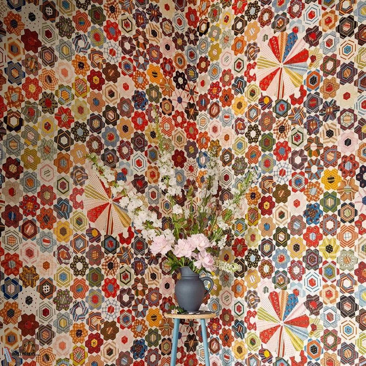 Quilt behang-Pierre Frey-Selected Wallpapers-Interiors