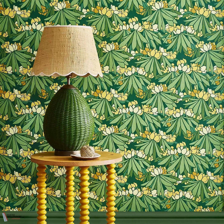 Rhododendron behang-1838 wallcoverings-Selected Wallpapers-Interiors