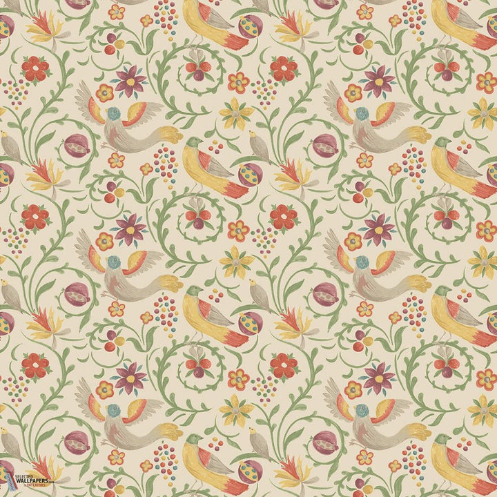 Royal Court behang-GP&J Baker-Red/green-Rol-Selected Wallpapers-Interiors