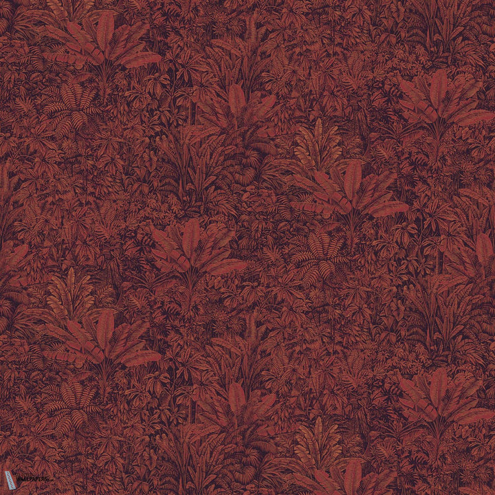 Sauvage behang-Masureel-wallpaper-tapete-Burgundy-Rol-Selected-Wallpapers-Interiors