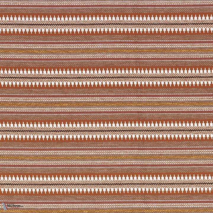 Serapes stof-Casamance-Rouge terre taupe-Meter (M1)-Selected Wallpapers-Interiors