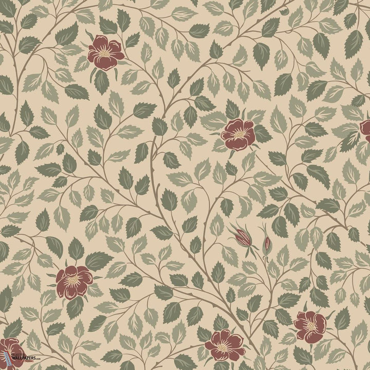 Solliden behang-Sandberg-Burgundy-Rol-Selected Wallpapers-Interiors