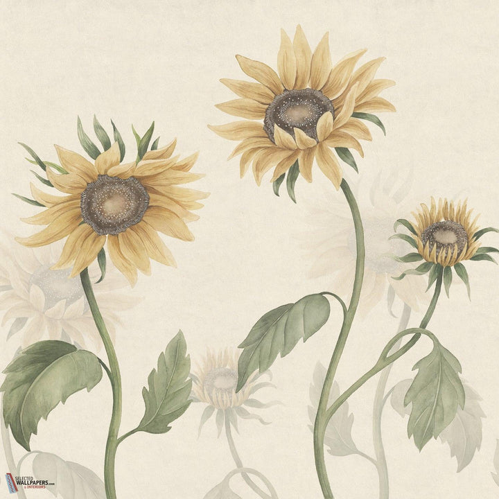 Sunflowers behang-Sandberg-Yellow-Mattic-M2-Selected Wallpapers-Interiors