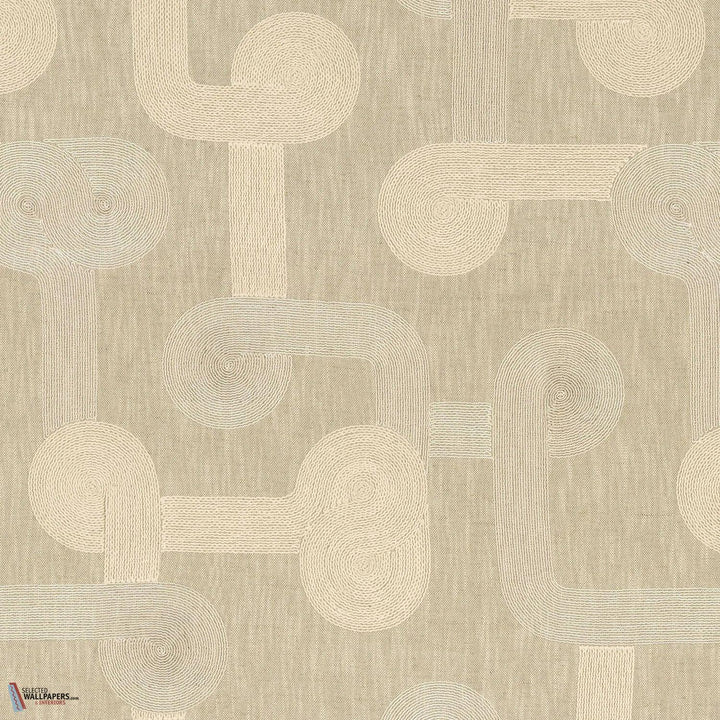 Tête à Tête stof-Casamance-Beige-Meter (M1)-Selected Wallpapers-Interiors