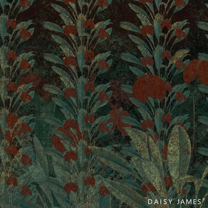 The Jungle behang-behang-Daisy James-Multicolor-Vinyl-M2-Selected Wallpapers &amp; Interiors