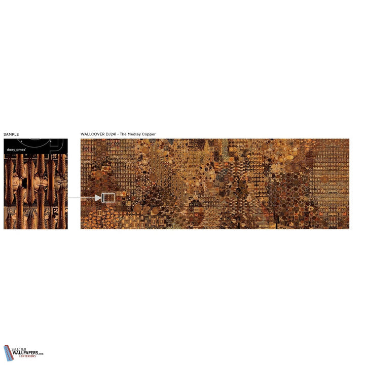 The Medley Copper behang-behang-Daisy James-Selected Wallpapers &amp; Interiors