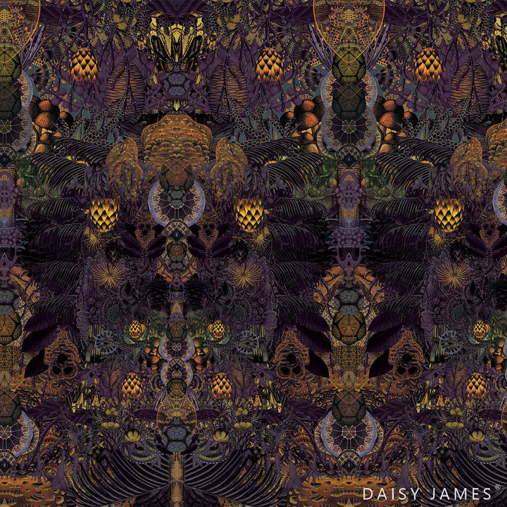 The Poppy behang-Behang-Daisy James-Purple-Vinyl-M2-Selected Wallpapers &amp; Interiors
