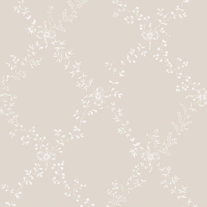 Toile Trellis-Behang-Tapete-Farrow & Ball-Skimming Stone-Rol-BP620-Selected Wallpapers