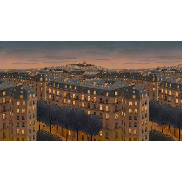 Toits de Paris-Isidore Leroy-wallpaper-behang-Tapete-wallpaper-Selected Wallpapers