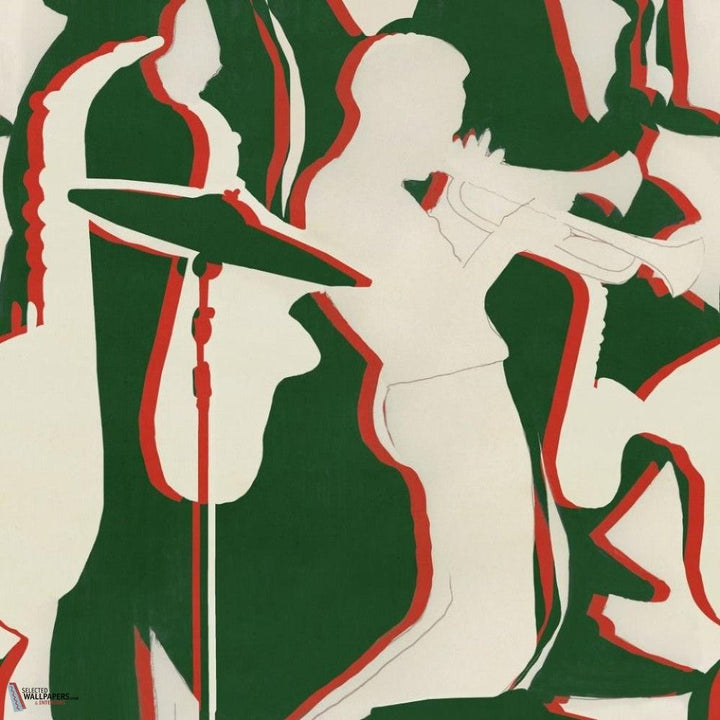 Tripping behang-Mind the Gap-Green-Rol-Selected Wallpapers-Interiors