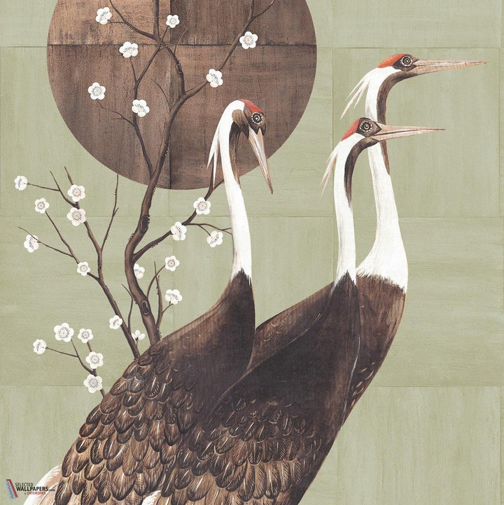 Tsuro behang-Masureel-Lime-Paneel A-260 cm-Selected Wallpapers-Interiors