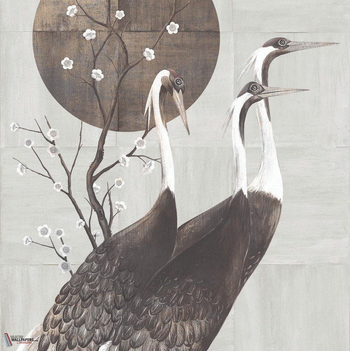 Tsuro behang-Masureel-Silver-Paneel A-260 cm-Selected Wallpapers-Interiors