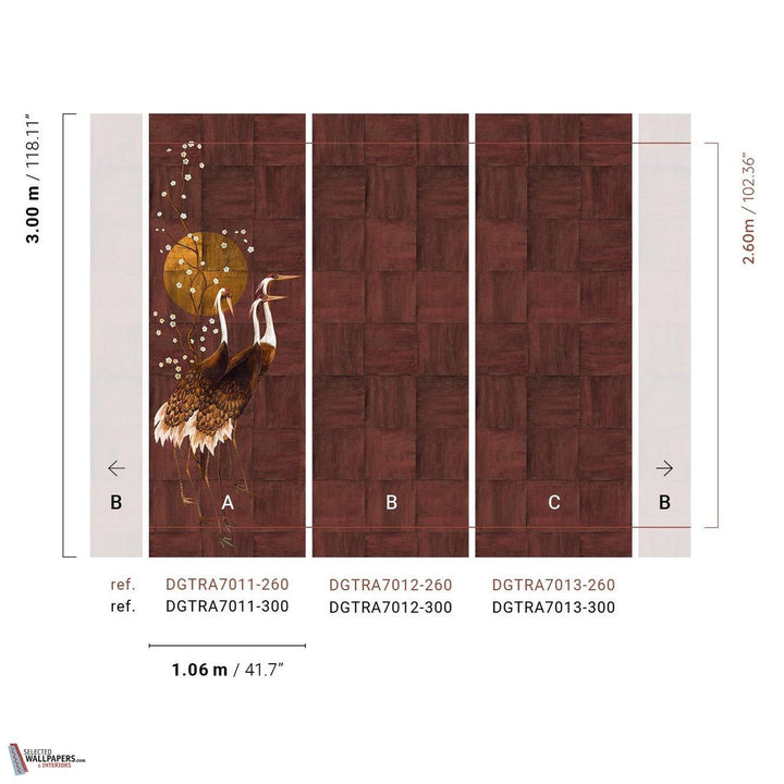 Tsuro behang-Masureel-Selected Wallpapers-Interiors