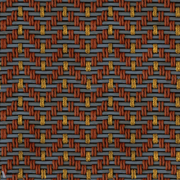 Tule behang-Coordonne-Terracotta-Rol-Selected Wallpapers-Interiors