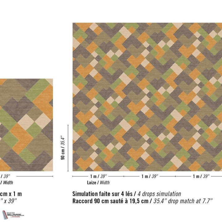 Twill behang-Elitis-Selected Wallpapers-Interiors