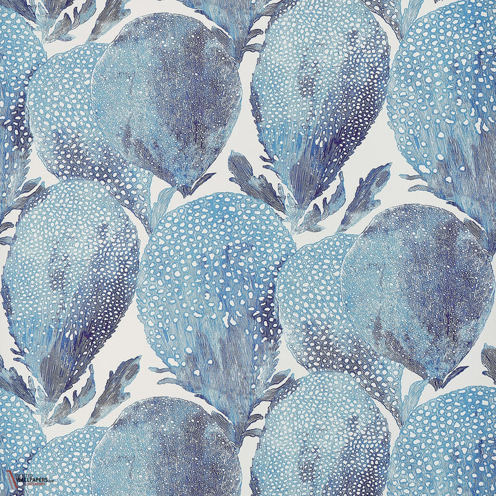 Under the sea behang-Thibaut-Turquoise and plum-Rol-Selected Wallpapers-Interiors
