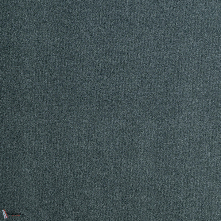 Velveteen behang-Tissage Mahieu-Teal-Meter (M1)-Selected Wallpapers-Interiors