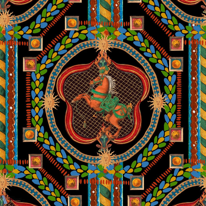 Venetian Ornament-behang-Tapete-Mind the Gap-Anthracite-Rol-WP20767-Selected Wallpapers