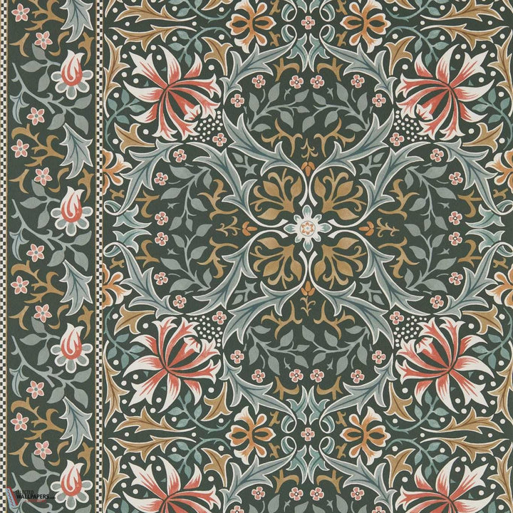 Walthamstow behang-Morris & Co-Forest/Teal-Rol-Selected Wallpapers-Interiors