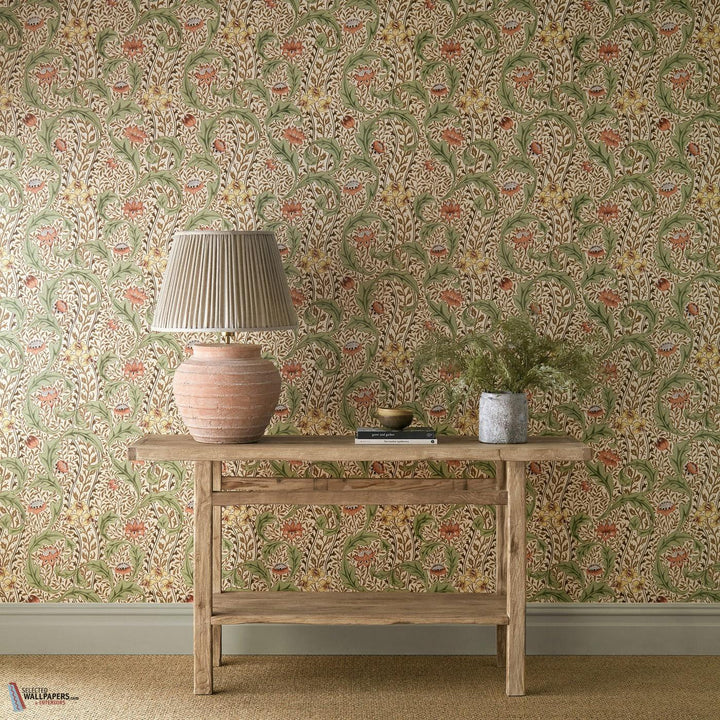 Wild Tulip & Vine behang-Morris & Co-Selected Wallpapers-Interiors
