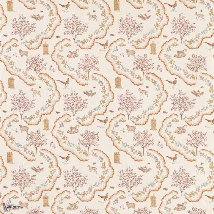 Wildflower meadow behang-Sanderson-Maple-Rol-Selected Wallpapers-Interiors