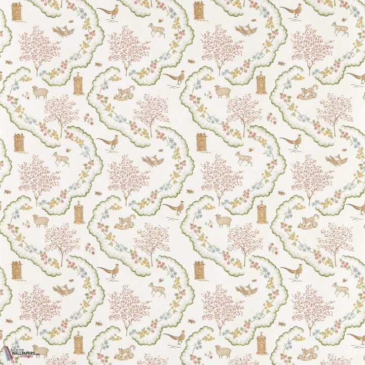 Wildflower meadow behang-Sanderson-Pearl-Rol-Selected Wallpapers-Interiors