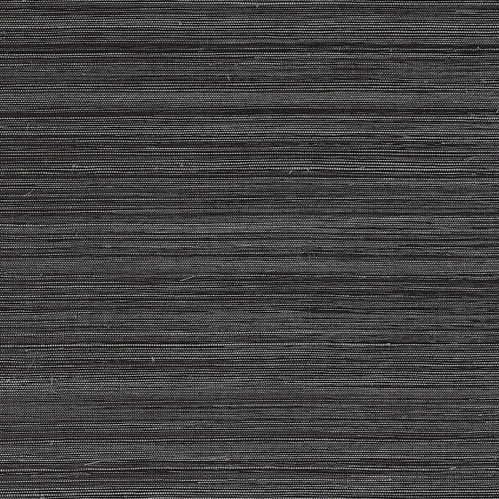 Windward Sisal-Thibaut-Black-Rol-Selected-Wallpapers-Interiors