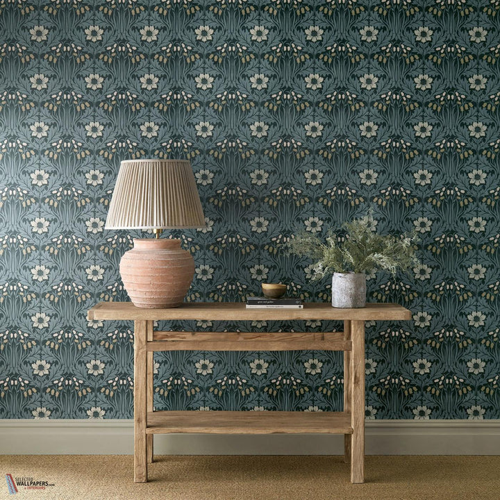 Woodbell & Anemone behang-Morris & Co-Selected Wallpapers-Interiors
