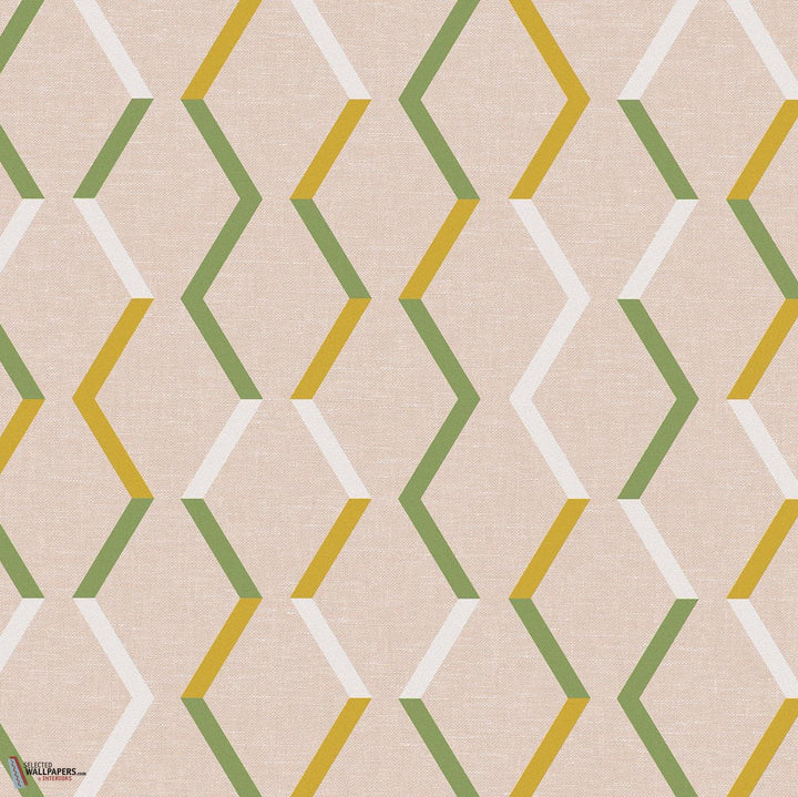 Zigzag behang-Masureel-Fawn-Rol-Selected Wallpapers-Interiors