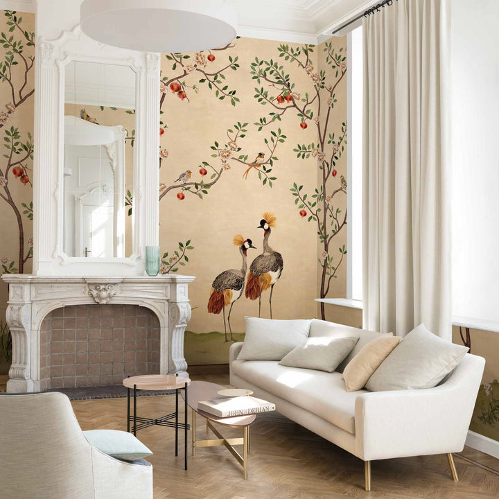 Crowned Crane behang-Behang-Coordonne-Selected Wallpapers &amp; Interiors