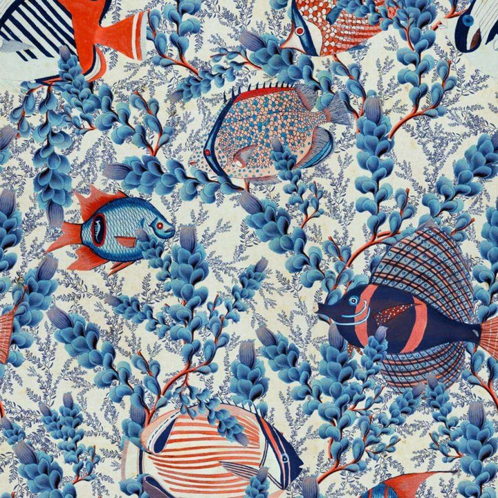 Aquarium-behang-Tapete-Mind the Gap-Indigo/Red-300 cm (standaard)-WP20567-Selected Wallpapers