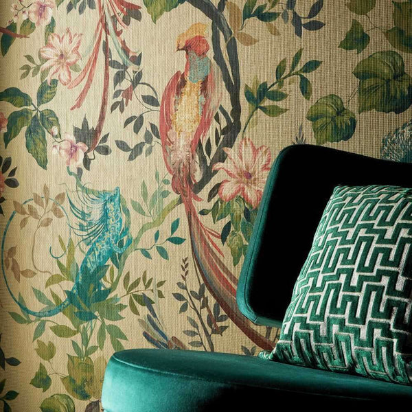 Bird Sonnet-Behang-Tapete-1838 wallcoverings-Selected Wallpapers