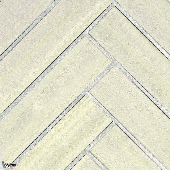Bois Chevron-Behang-Tapete-CMO Paris-Blanc Argent-Rol-CMO WBO 02 01-Selected Wallpapers