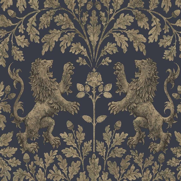 Boscobel Oak-behang-Tapete-Cole & Son-Metallic Gilver-Rol-116/10039-Selected Wallpapers